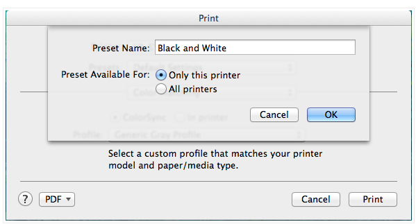 Kærlig Valnød halv otte Black and White printing on a mac - Technology Services